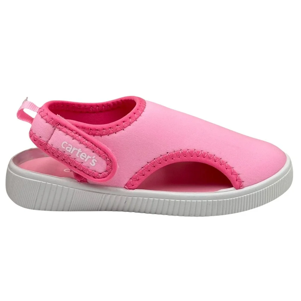 Carters Toddler Girls Salinas Closed Toe Slip-on Sandal Size 8 Pink Lightweight